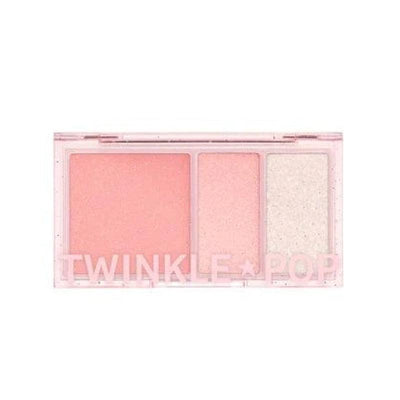 CLIO Twinkle Pop Face Flash Palette (#02 Oh! Pink-Full) 14.4g