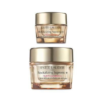 ESTEE LAUDER Set Exclusivo de Viaje Revitalizing Supreme+ para Rostro y Ojos (Crema 75 ml + Crema para Ojos 15 ml).