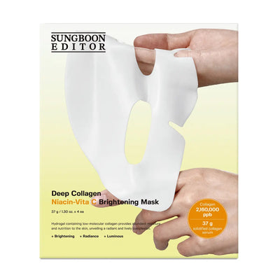 SUNGBOON EDITOR Masker Pencerah Kolagen Niacin-Vita C Dalam 37g x 4pcs