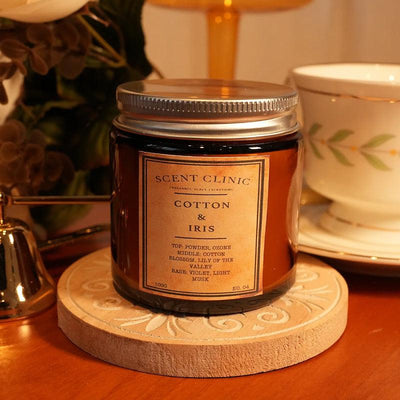 SCENT CLINIC No.4 Cotton & Iris Soy Wax Scented Candle 100g