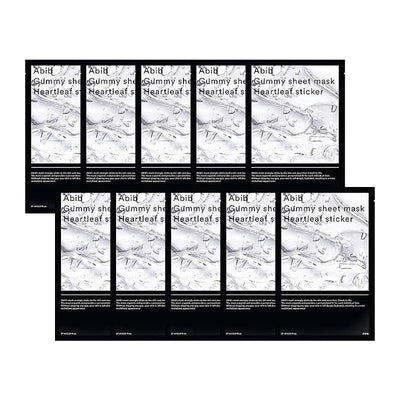 Abib グミシートマスク ハートリーフシール 27ml x 10枚