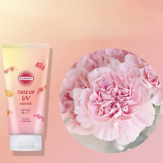 KOSE Suncut Tone Up UV Essence Pink SPF50+ PA++++ 80g