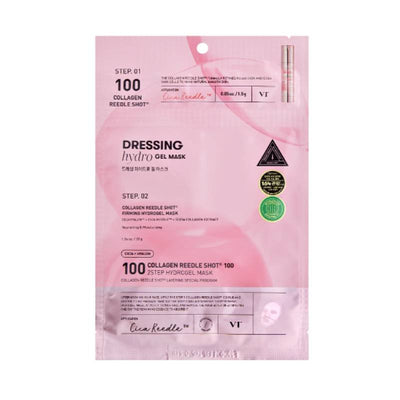 VT Cosmetics Collagen Reedle Shot 100 2 Step Hydrogel Mask 34.5g x 4pcs