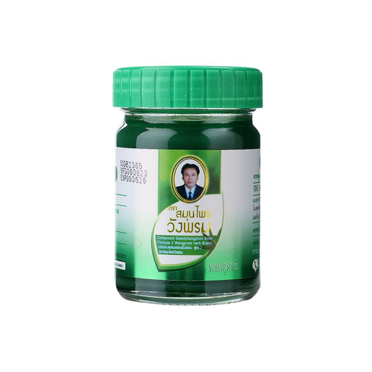 Wang Prom Baume vert de massage thaïlandais aux herbes (Anti-démangeaison pour les piqûres d&