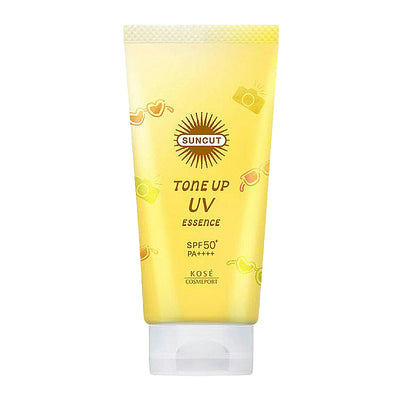 KOSE Suncut Tone Up UV Essence Lemon Yellow SPF50+ PA++++ 80g