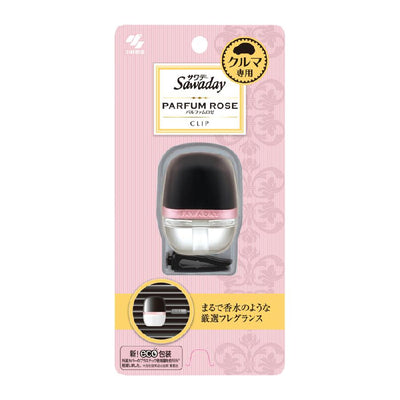 KOBAYASHI Pharmaceutical Sawaday Botanical Car Air Freshener (#Parfum Rose) 6ml