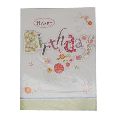 Birthday Card With Music (Flower) 1pc