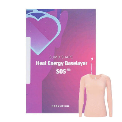 KEEXUENNL SOS N1 Slim x Shape Heat Energy Baselayer Top (Pink) 1pc