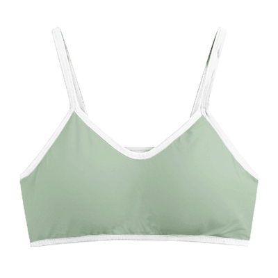 Light Green Sports Bra (With Detachable Chest Pad) 1pc