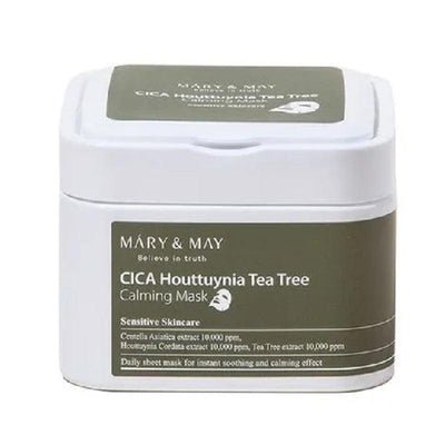 MARY & MAY Cica Houttuynia Tea Tree Calming Mask 30pcs /400g