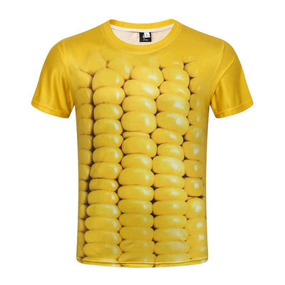 Men 3D Corn T-Shirt 1pc