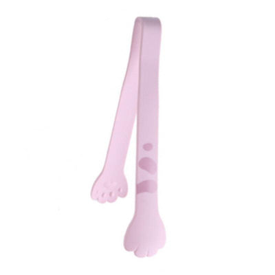 Pink Cat Claws Steel Tongs 1pc