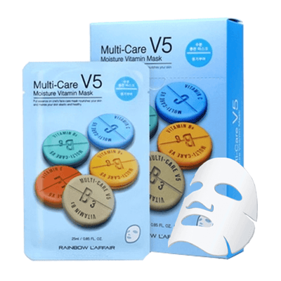 RAINBOW L'AFFAIR Multi-Care V5 Moisture Vitamin Mask (Blue) 25ml x 10