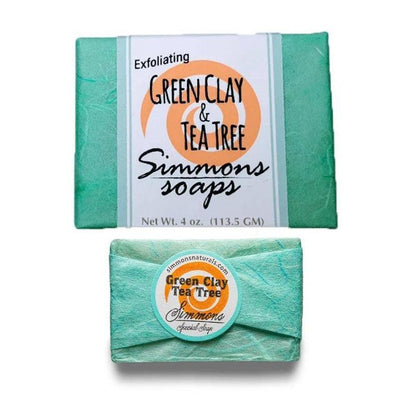 Simmons Natural Bodycare USA Handmade Detox Soap (Green Clay & Tea Tree) 1pc