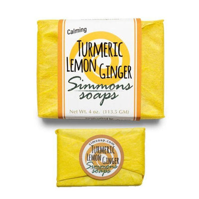 Simmons Natural Bodycare USA Handmade Soap For Eczema (Turmeric Lemon Ginger Oil) 1pc