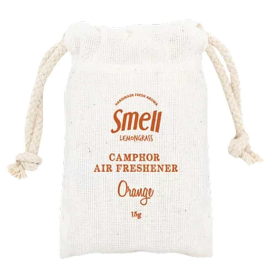 smell LEMONGRASS Handmade Camphor Air Freshener/Mosquito Repellent (Orange) Mini Size 15g - LMCHING Group Limited