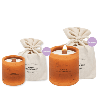 smell LEMONGRASS Mosquito Repellent Soy Wax Candle (Lavender)