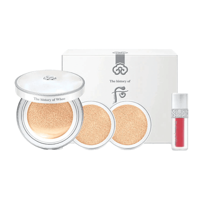 The History Of Whoo Radiant White Moisture Base de maquillaje en polvo especial (4 productos)