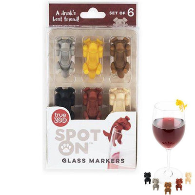 TrueZoo USA Colgantes para vasos en forma de perros 6uds