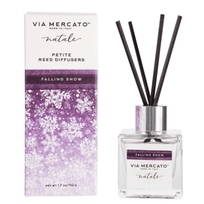 VIA MERCATO Italy Relaxing Natale Petite Reed Diffuser (Falling Snow) 50g
