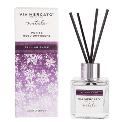 Via Mercato Italy Relaxing Natale Petite Reed Diffuser (Falling Snow) 50g