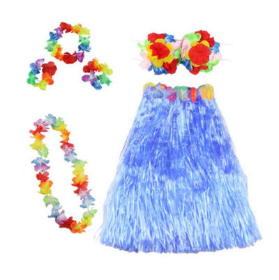 Wedding Party Hawaiian Hula Dress Up Set (6 Items)
