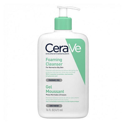 CeraVe Foaming Rengöring för normal till Fet Hud 236ml / 473ml