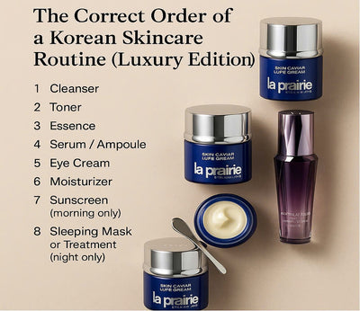 [New] The Correct Order of a Korean Skincare Routine (Luxury Edition 2025), 8 Step Only
