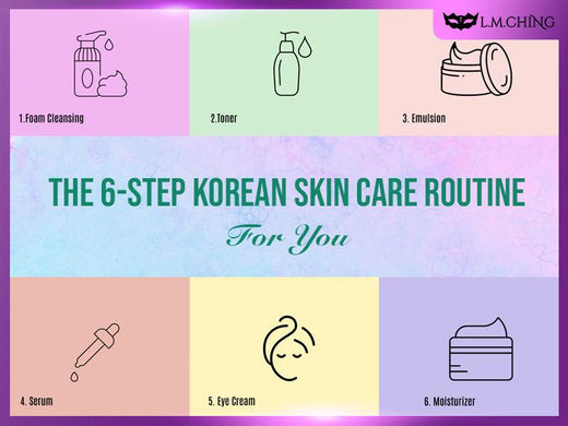 6-Step Korean Skin Care Routine 