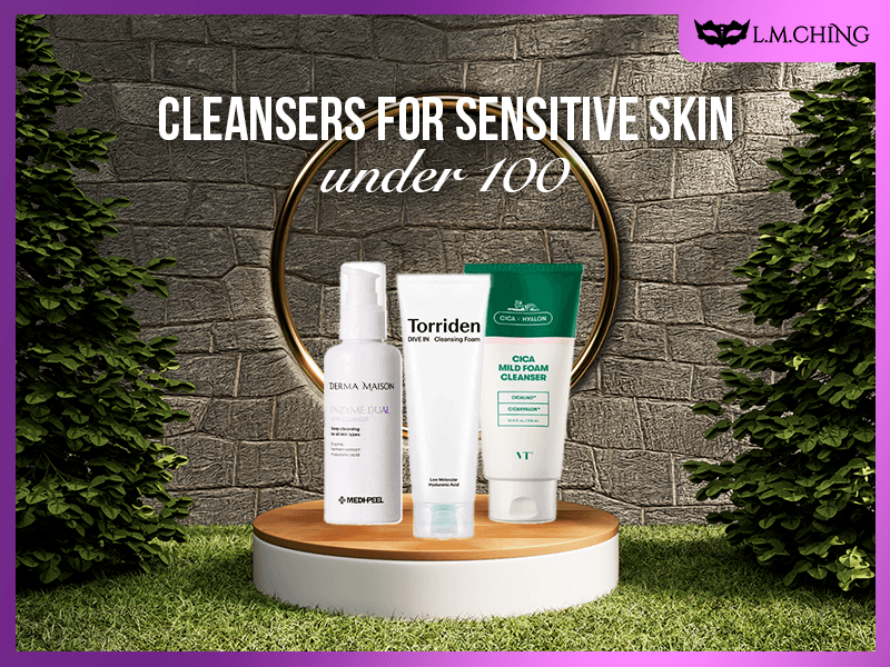 cleanser for sensitive skin under 100