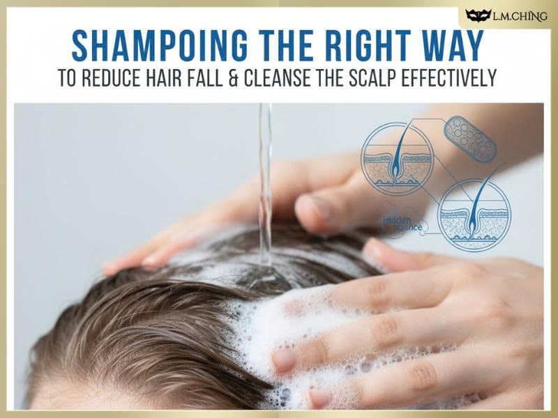Shampooing the right way to reduce hair fall & cleanse the scalp effectively