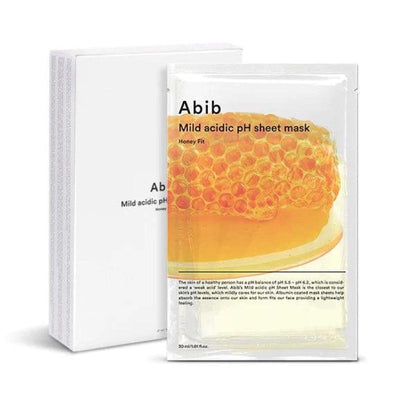 Abib แผ่นมาส์ก pH มายด์ แอซิดิค ฮันนี่ ฟิต 30มล. x 10