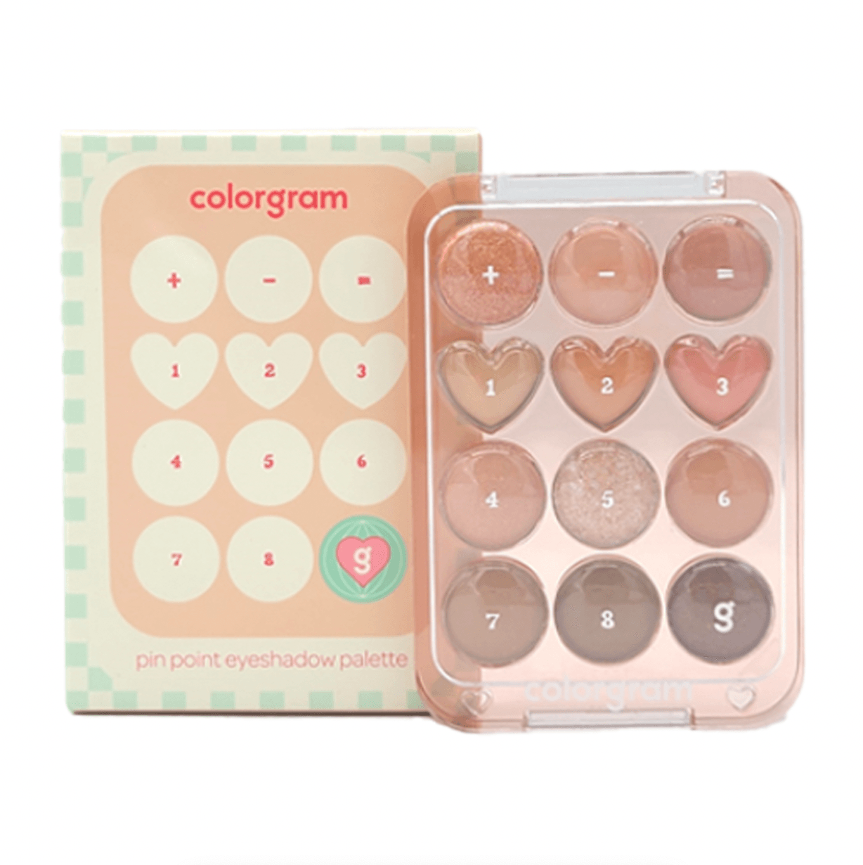 colorgram Pint Point Eyeshadow Palette (#02 Peach Side) 9.9g - LMCHING Group Limited
