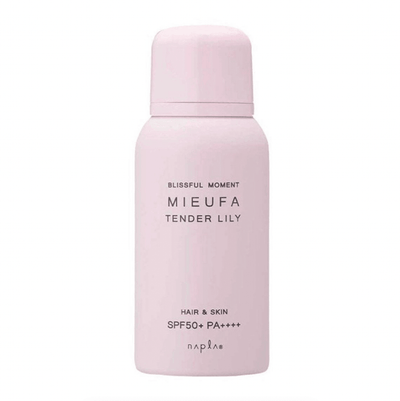 Napla Mieufa UV Beschermende Haar & Huid Parfum Spray Bloemen (Zachte Lelie) SPF50+ PA++++ 80g