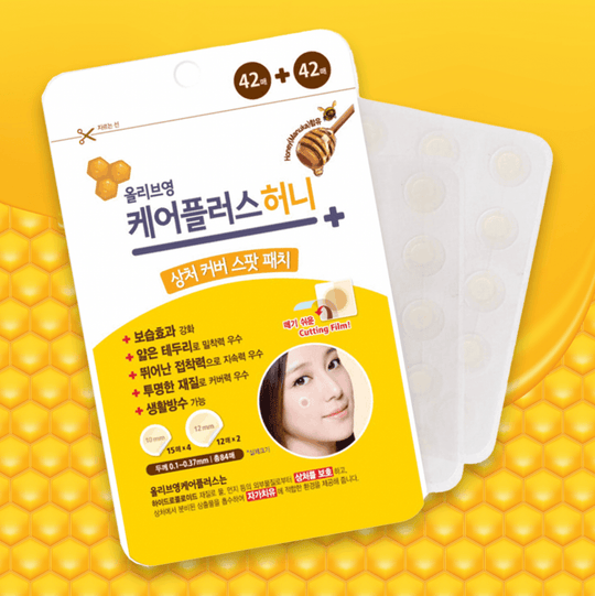 Olive Young Honey Overnight Acne & Pimple Spot Patch 84pcs/pack - LMCHING Group Limited