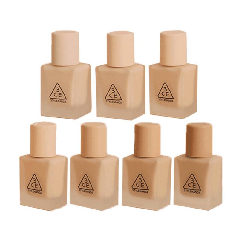 3CE Velvet Fit Natural Beige and Light to Medium Coverage Foundation (7 Colors) 30g - LMCHING Group Limited