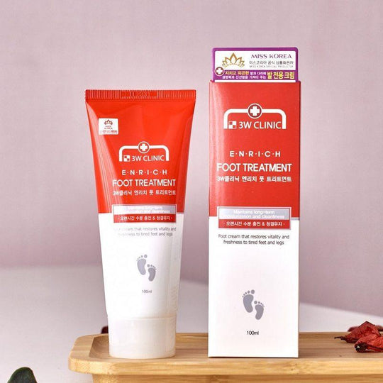3W CLINIC Enrich Foot Care and Treatment Heels Dryness, Wrinkles and Rough Skin 100ml - LMCHING Group Limited