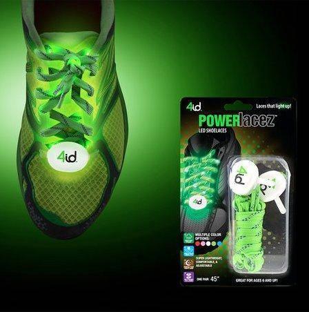 4id USA Weatherproof Ultra Bright LED Safety Light Up Shoelaces Power Laces with Batteries 1pair - LMCHING Group Limited