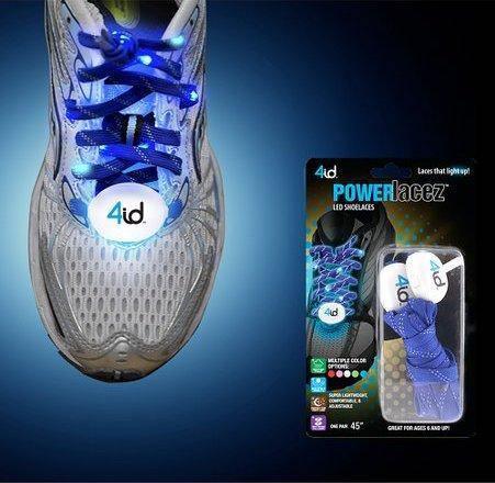 4id USA Weatherproof Ultra Bright LED Safety Light Up Shoelaces Power Laces with Batteries 1pair - LMCHING Group Limited