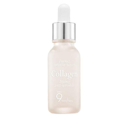 9wishes Marine Collagen Perfect Ampule skin care Serum 25ml Reduced Fine Lines & Wrinkles