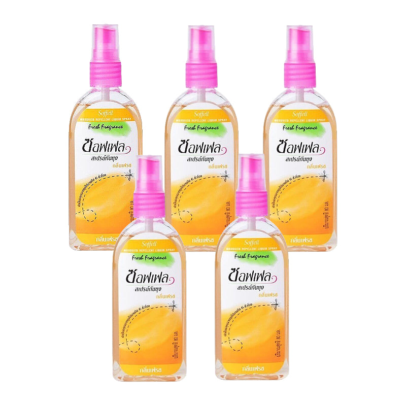 Soffell Mosquito Repellent Liquid Spray (Orange) 80ml