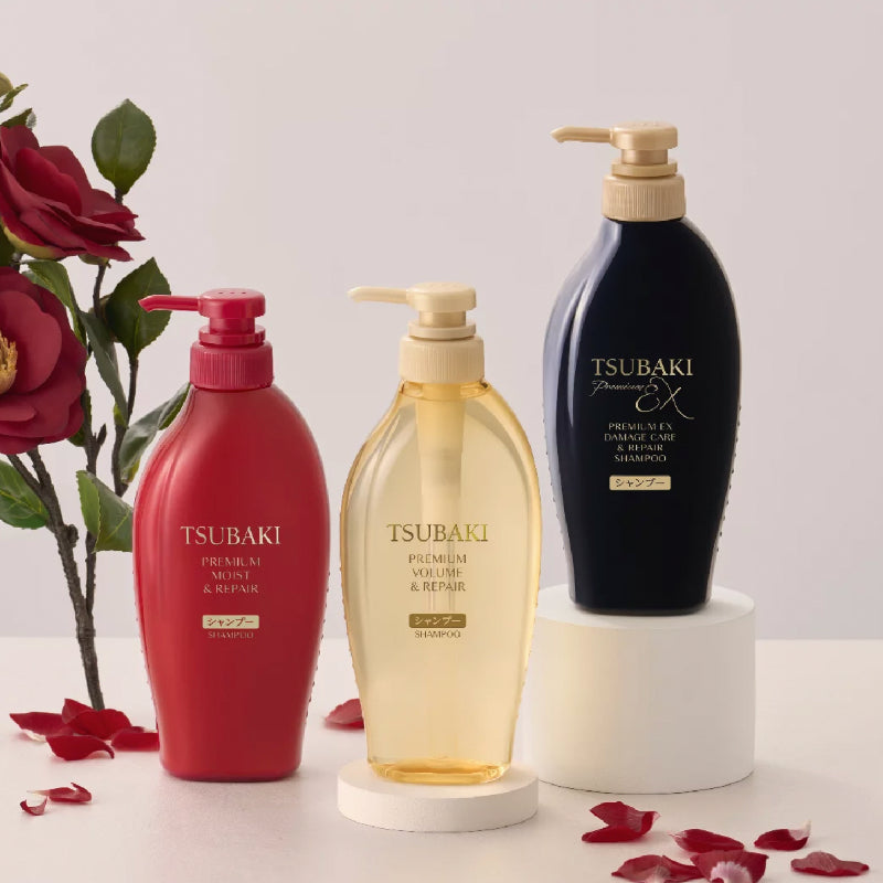 SHISEIDO Tsubaki Premium Volumen und Reparatur Shampoo 450 ml