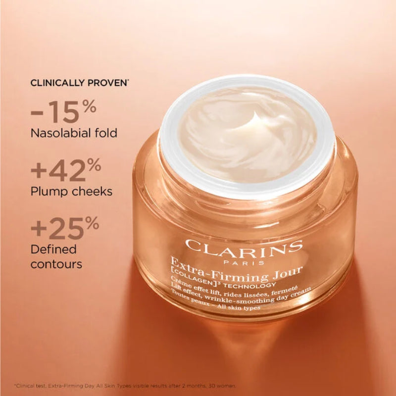 Clarins एक्स्ट्रा-फर्मिंग जर्स रिंकल कंट्रोल फर्मिंग डे क्रीम (सभी प्रकार की त्वचा) 50 मिली