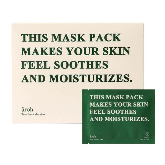 aroh Centella Herb Cooling Mask Pack (For Redness Skin) 25ml x 10