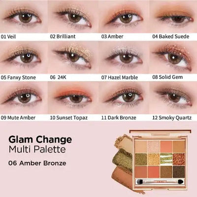CLIO A.BLACK Glam Change Multi Palette (#06 Amber Bronze) 14.4g - LMCHING Group Limited