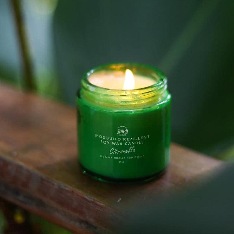 smell LEMONGRASS 100% Naturally Non Tonic Mosquito Repellent Soy Wax Candle (Citronella) - LMCHING Group Limited