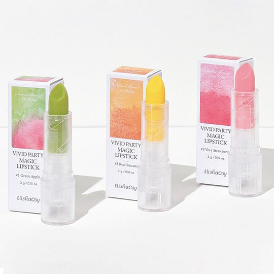 ElishaCoy Vivid Party Magic Lipstick (3 Colors) 3g