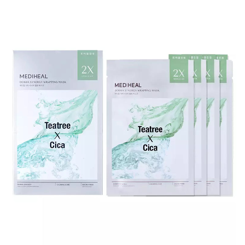 MEDIHEAL Derma Synergy Wrapping Mask Calming Care 25ml x 4pcs