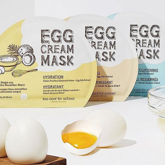 too cool for school Egg Hydration Cream Mask 1pc/ 5pcs - LMCHING Group Limited