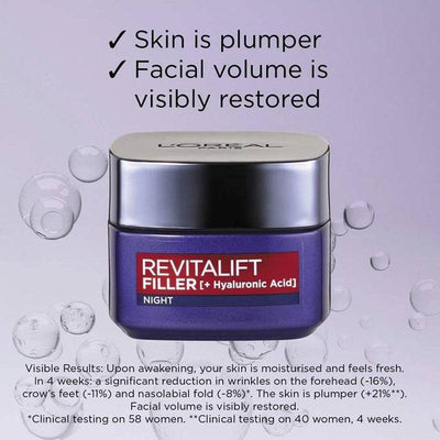 L'OREAL PARIS Revitalift Filler [+HA] Night Cream 50ml - LMCHING Group Limited